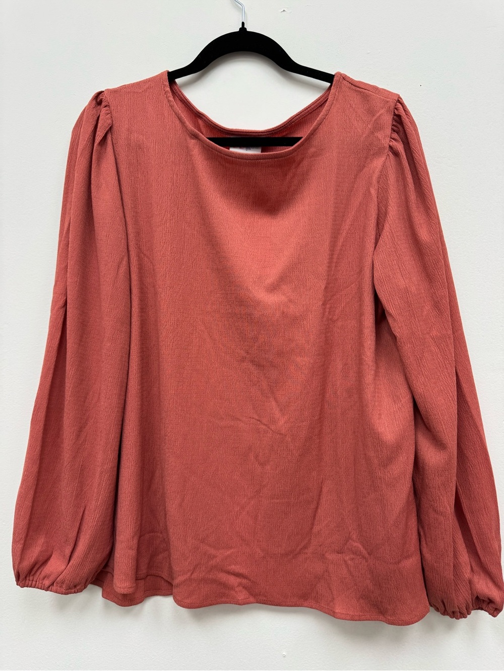 Women’s Long-Sleeve Blouse in Dusty Rose vivian